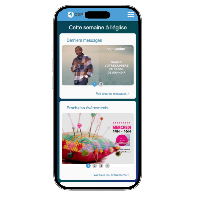 Visuel Application Mobile du CEP